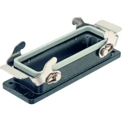 Surface mount housing, size 24B, die-cast aluminum, cross bow locking, IP66/IP67, 09370241301