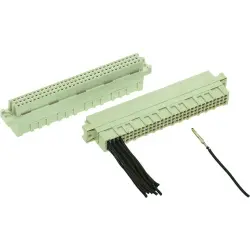 Female connector, type C, 96 pole, pitch 2.54 mm, crimp connection, straight, 09030963214