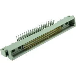 Male connector, type M, 60 pole, a-b-c, pitch 2.54 mm, solder pin, angled, 09031602901