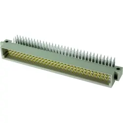 Male connector, type C, 64 pole, a-c, pitch 2.54 mm, solder pin, angled, 09031642921