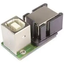 Connector, USB socket type B 2.0 to USB socket type B 2.0, angled, 09455411907