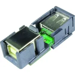 Connector, USB socket type A 2.0 to USB socket type B 2.0, straight, 09455411910