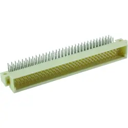 Male connector, type C, 64 pole, a-c, pitch 2.54 mm, solder pin, angled, 09031646919