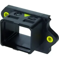 Surface mount housing, with seal, black, panel mounting, for push-pull connector, 09455450040