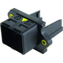 Surface mount housing, with seal, black, panel mounting, for push-pull connector, 09455450041