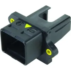 Surface mount housing, with seal, black, panel mounting, for push-pull connector, 09455450042