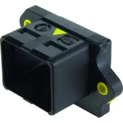 Surface mount housing, with seal, black, panel mounting, for push-pull connector, 09455450043