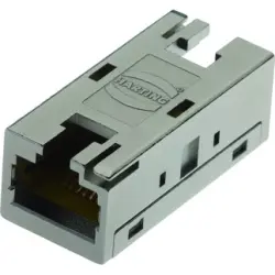 Modular adapter, RJ45 socket to RJ45 socket, straight, Cat 6, 09455451560