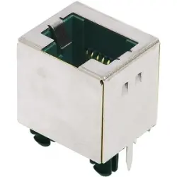 Socket, RJ45, 8 pole, 8P8C, Cat 5, solder connection, through hole, 09455511103