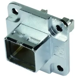 Surface mount housing, with seal, silver, panel mounting, for RJ45 connector, 09455950031