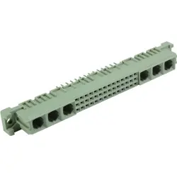 Female connector, type M, 42 pole, a-b-c, pitch 2.54 mm, solder pin, straight, 09032426401