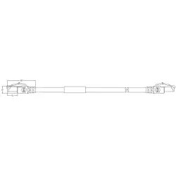 System cable, RJ45 plug, straight to RJ45 plug, straight, Cat 5, PUR, 20 m, green, 09459711114