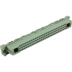 Female connector, type M, 78 pole, a-b-c, pitch 2.54 mm, press-in connection, straight, 09032786830