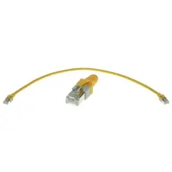 System cable, RJ45 plug, straight to RJ45 plug, straight, Cat 5e, S/FTP, PUR, 5 m, yellow, 09474747015
