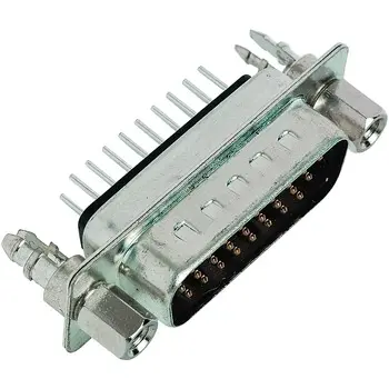 D-Sub plug, 26 pole, high density, equipped, straight, solder pin, 09562615713 - 1