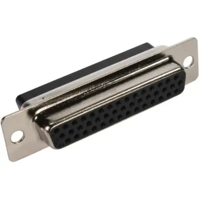 D-Sub socket, 44 pole, high density, unequipped, straight, crimp connection, 09563004701 - 1
