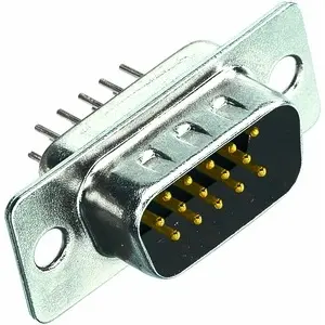 D-Sub plug, 62 pole, high density, equipped, straight, solder pin, 09564617700 - 1