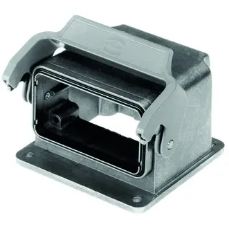 Motor connection housing, size 10B, die-cast aluminum, longitudinal bow locking, IP65, 09628100901 - 1