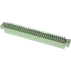 Female connector, type C, 64 pole, a-b-c, pitch 2.54 mm, solder pin, straight, 09034642824