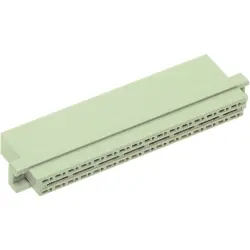 Female connector, type D, 32 pole, pitch 5.08 mm, crimp connection, straight, 09040323215