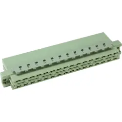 Female connector, type D, 32 pole, pitch 5.08 mm, crimp connection, straight, 09045323213