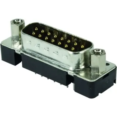 D-Sub plug, 25 pole, standard, equipped, straight, solder pin, 09663216703 - 1