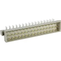 Male connector, type E, 48 pole, a-c-e, pitch 5.08 mm, solder pin, angled, 09051486961