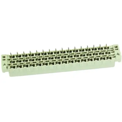 Female connector, type E, 48 pole, a-c-e, pitch 5.08 mm, solder pin, straight, gold-plated, 09052486831 - 1