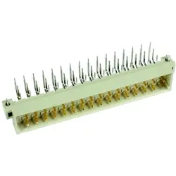 Male connector, type E, 48 pole, a-c-e, pitch 5.08 mm, solder pin, angled, gold-plated, 09053486921