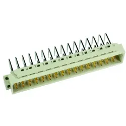 Male connector, type E, 48 pole, a-c-e, pitch 5.08 mm, solder pin, angled, 09058486921