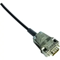 D-Sub connector housing, size: 1 (DE), straight 180°, cable Ø 3 to 9.5 mm, metal, silver, 09670090344