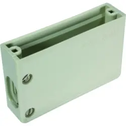 D-Sub connector housing, size: 1 (DE), angled 90°, cable Ø 5.75 to 9 mm, thermoplastic, gray, 09670090511