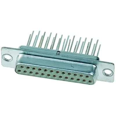 D-Sub socket, 9 pole, standard, equipped, straight, solder pin, 09670094754 - 1