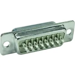 D-Sub plug, 9 pole, standard, equipped, straight, solder cup, 09670095604