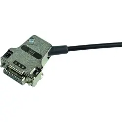 D-Sub connector housing, size: 2 (DA), angled 45°, cable Ø 3 to 12.5 mm, metal, silver, 09670150334