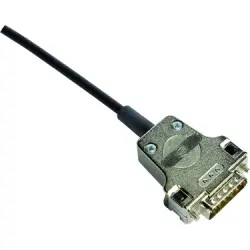 D-Sub connector housing, size: 2 (DA), straight 180°, cable Ø 3 to 12.5 mm, metal, silver, 09670150344