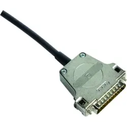 D-Sub connector housing, size: 3 (DB), straight 180°, cable Ø 3 to 12.5 mm, metal, silver, 09670250321