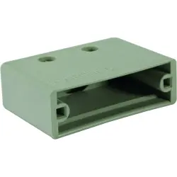 D-Sub connector housing, size: 3 (DB), straight 180°, cable Ø 5.75 to 9 mm, thermoplastic, gray, 09670250411