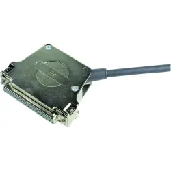 D-Sub connector housing, size: 4 (DC), angled 45°, cable Ø 3 to 15 mm, metal, silver, 09670370334