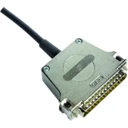 D-Sub connector housing, size: 4 (DC), straight 180°, cable Ø 3 to 15 mm, metal, silver, 09670370344