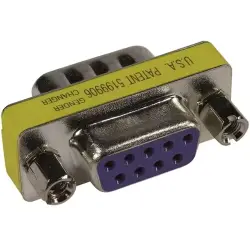 Connector, D-Sub plug, 37 pole to D-Sub socket, 37 pole, straight, 09670370605