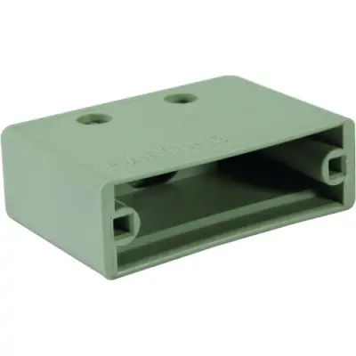 D-Sub connector housing, size: 5 (DD), straight 180°, cable Ø 5.75 to 11.6 mm, plastic, gray, 09670500411 - 1