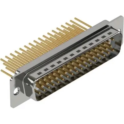 D-Sub plug, 50 pole, standard, equipped, straight, wire-wrap, 09670505607 - 1
