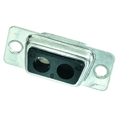 D-Sub socket, 2 pole, 2W2C, straight, 09691000022 - 1