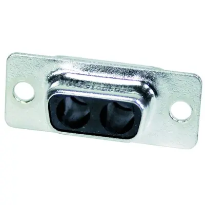 D-Sub socket, 2 pole, 2W2, straight, 09691000522 - 1