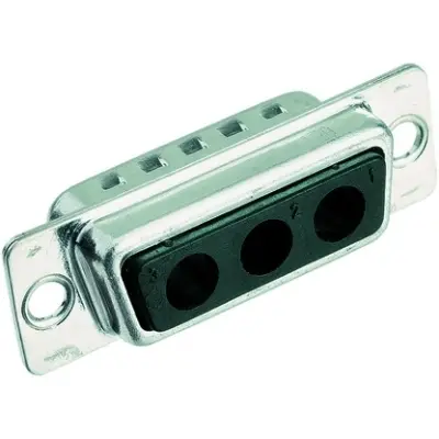 D-Sub plug, 3 pole, 3W3, 09692100633 - 1