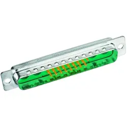 D-Sub plug, 7 pole, 7W2, equipped, straight, solder cup, 09692115072