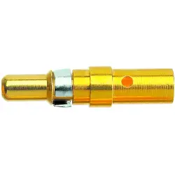 Pin contact, 6.61-16.62 mm², AWG 10-8, solder connection, gold-plated, 09692815423