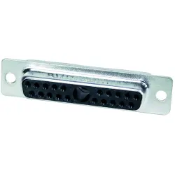 D-Sub socket, 21 pole, 21W1, unequipped, crimp connection, 09693020211