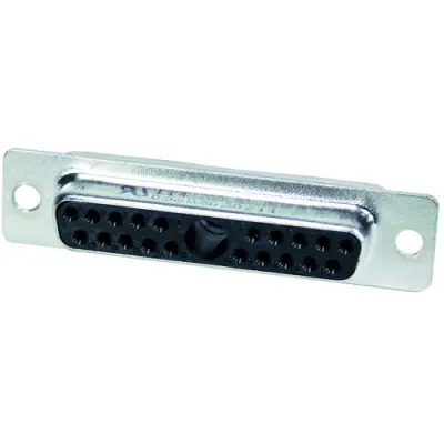 D-Sub socket, 21 pole, 21W1, unequipped, crimp connection, 09693020211 - 1